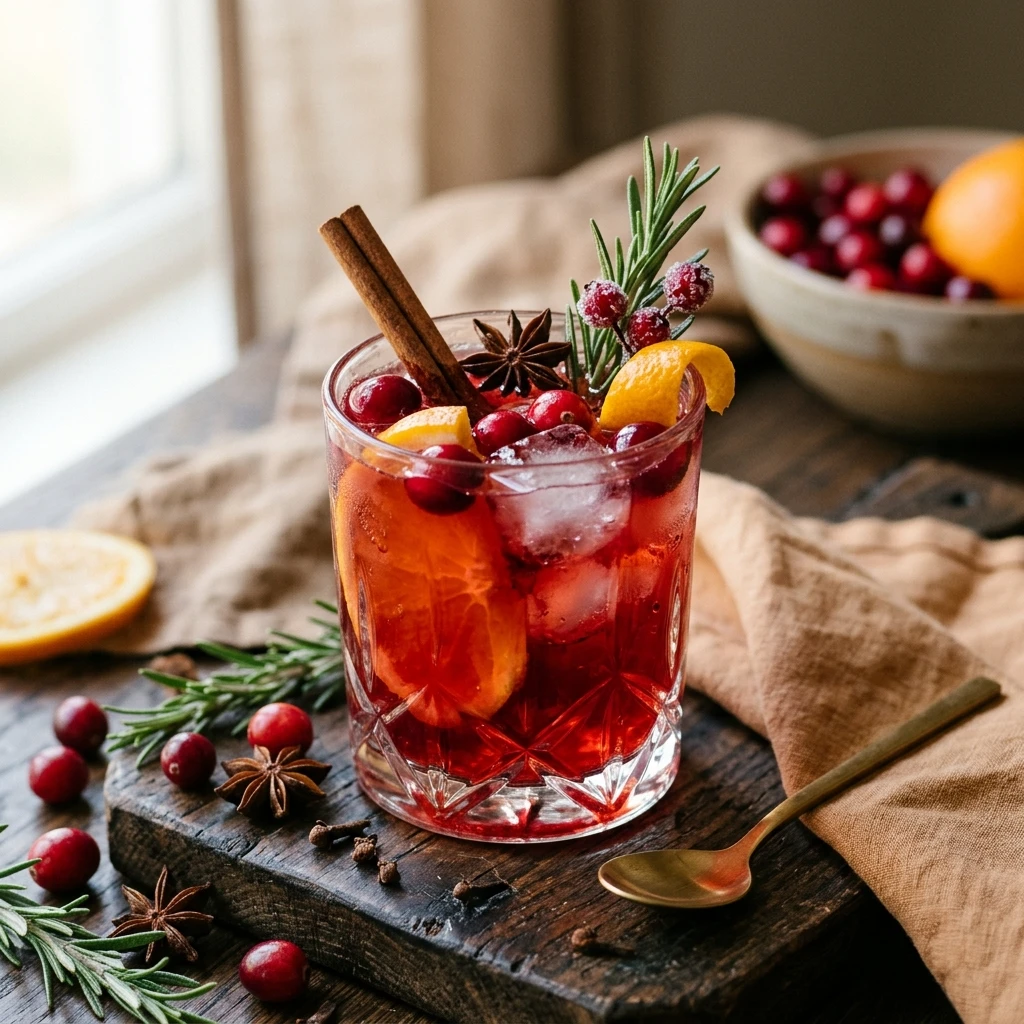 Spiced Cranberry Orange Drink