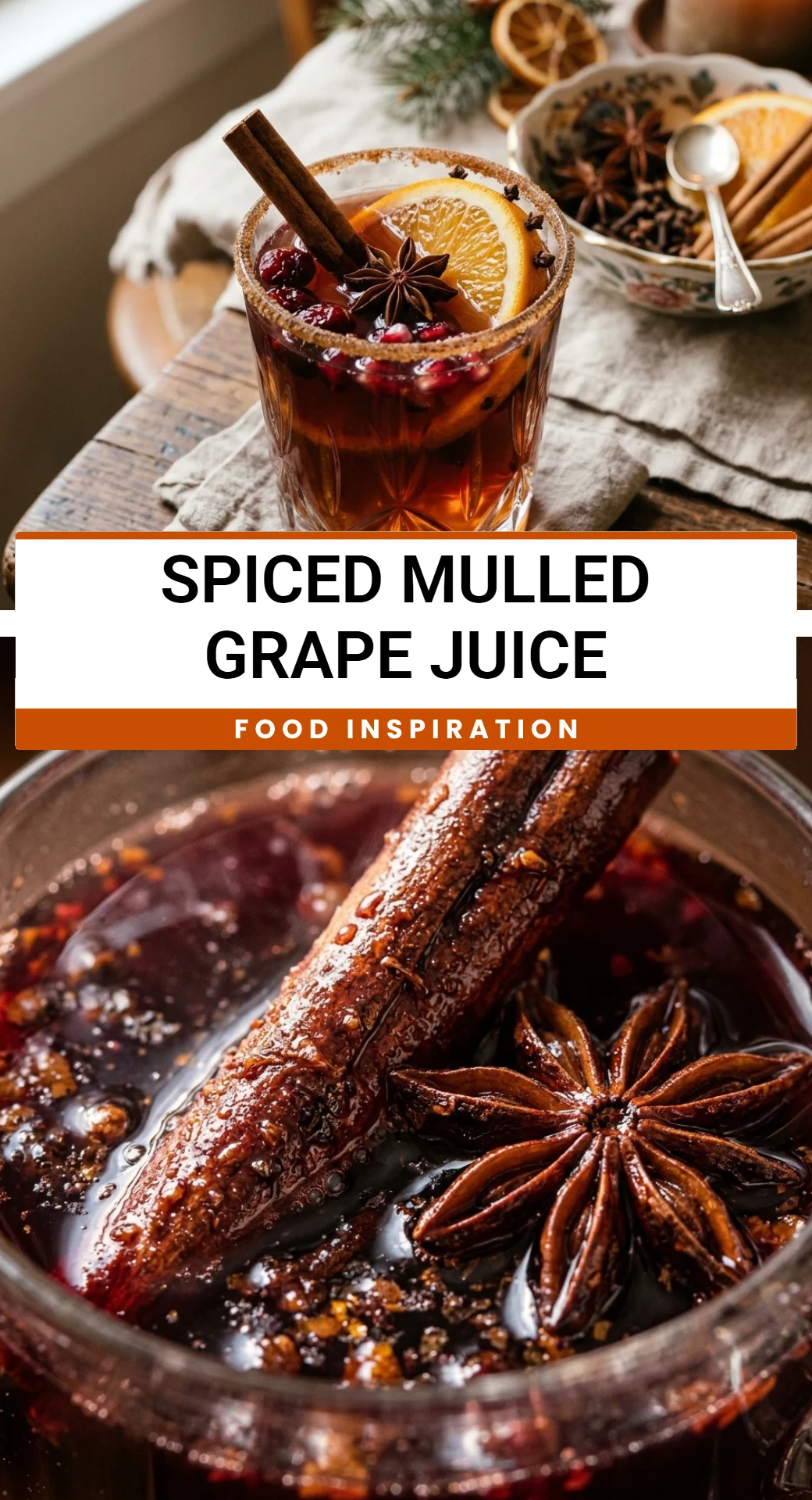 Spiced Mulled Grape Juice