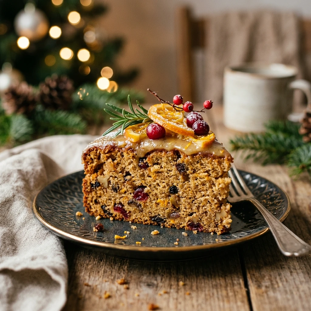 Spiced Orange Olive Oil Christmas Cake