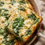 Spinach Feta Egg White Casserole