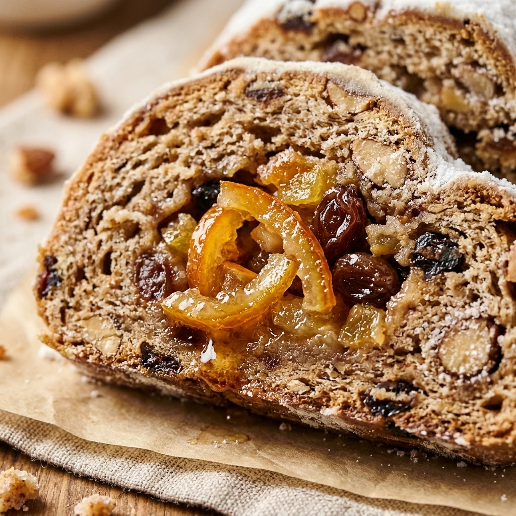 Stollen Bread with Candied Fruit