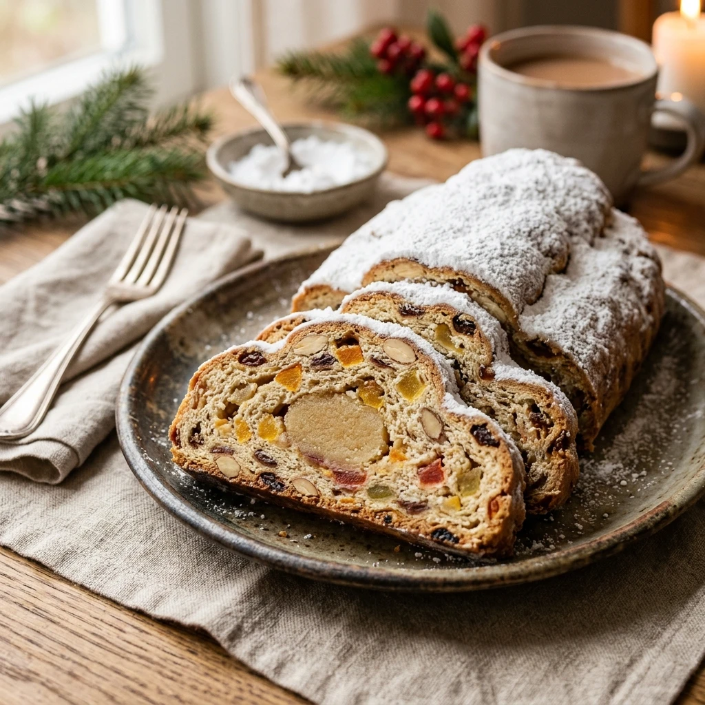 Stollen Bread with Candied Fruit