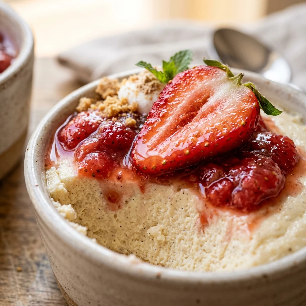 Strawberry Protein Cheesecake Cups