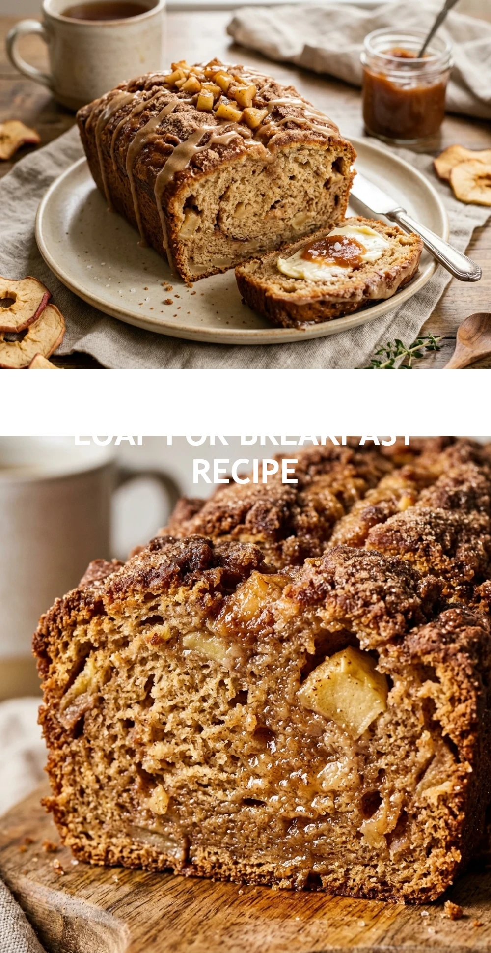 Sweet Apple Cider Bread Loaf For Breakfast Recipe