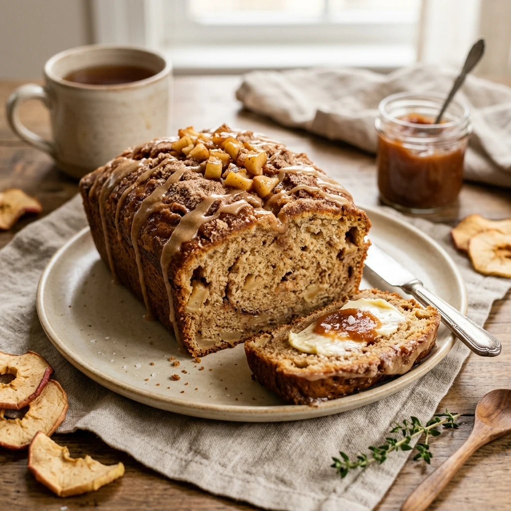 Sweet Apple Cider Bread Loaf For Breakfast Recipe