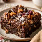 Thanksgiving Fudge Brownies With Sea Salt