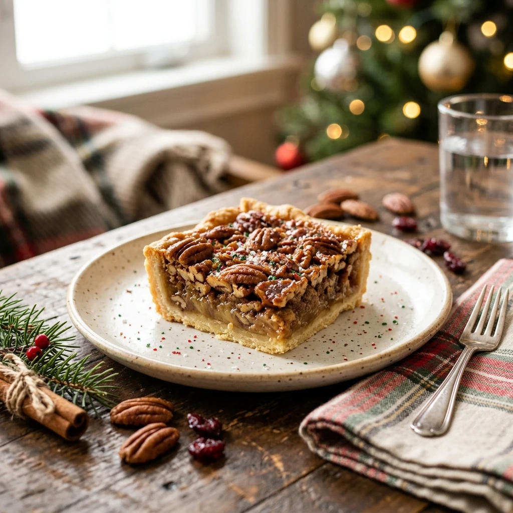 Toasted Pecan Christmas Butter Tart Squares
