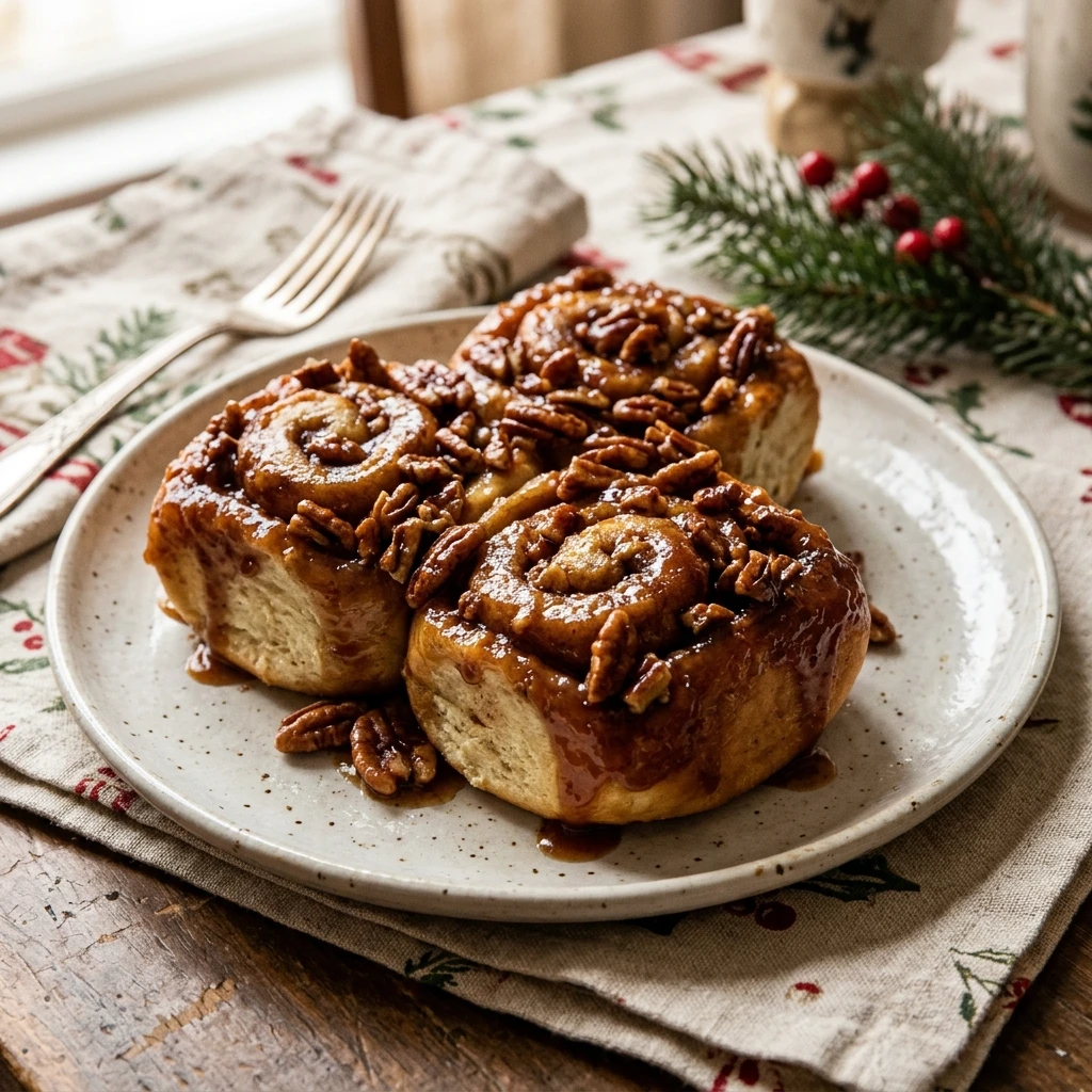 Toasted Pecan Sticky Buns for Christmas Morning