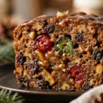 Traditional Christmas Fruitcake with Spiced Glaze