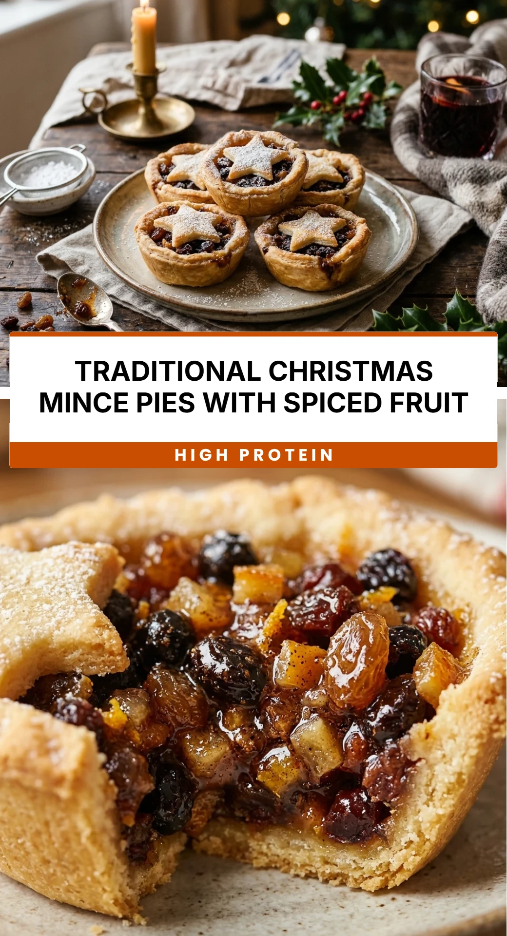Traditional Christmas Mince Pies with Spiced Fruit