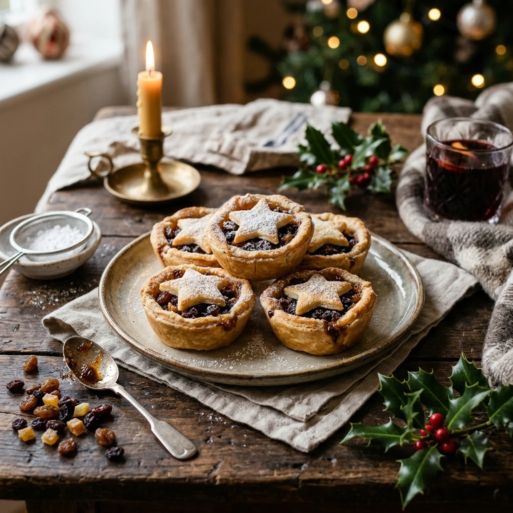 Traditional Christmas Mince Pies with Spiced Fruit