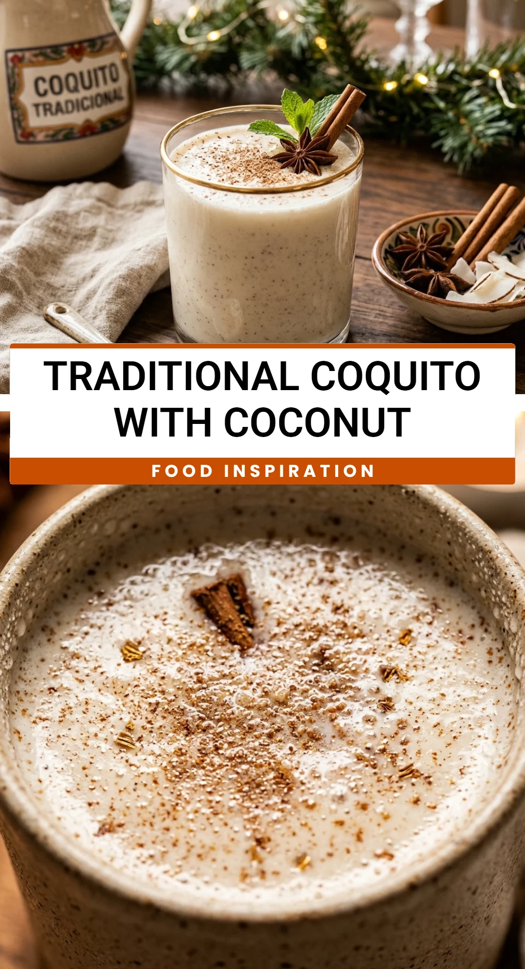 Traditional Coquito With Coconut