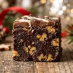 Triple Chocolate Christmas Fudge with Walnuts