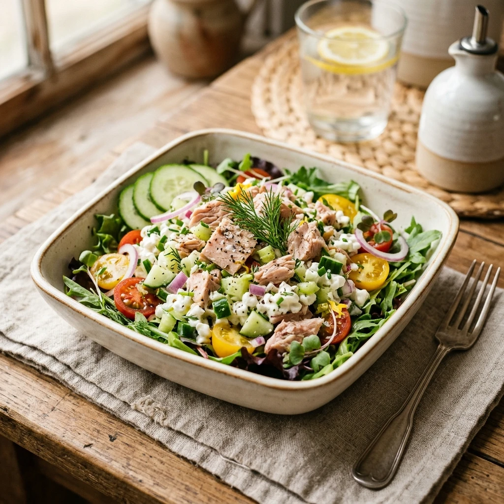 Tuna Cottage Cheese Salad