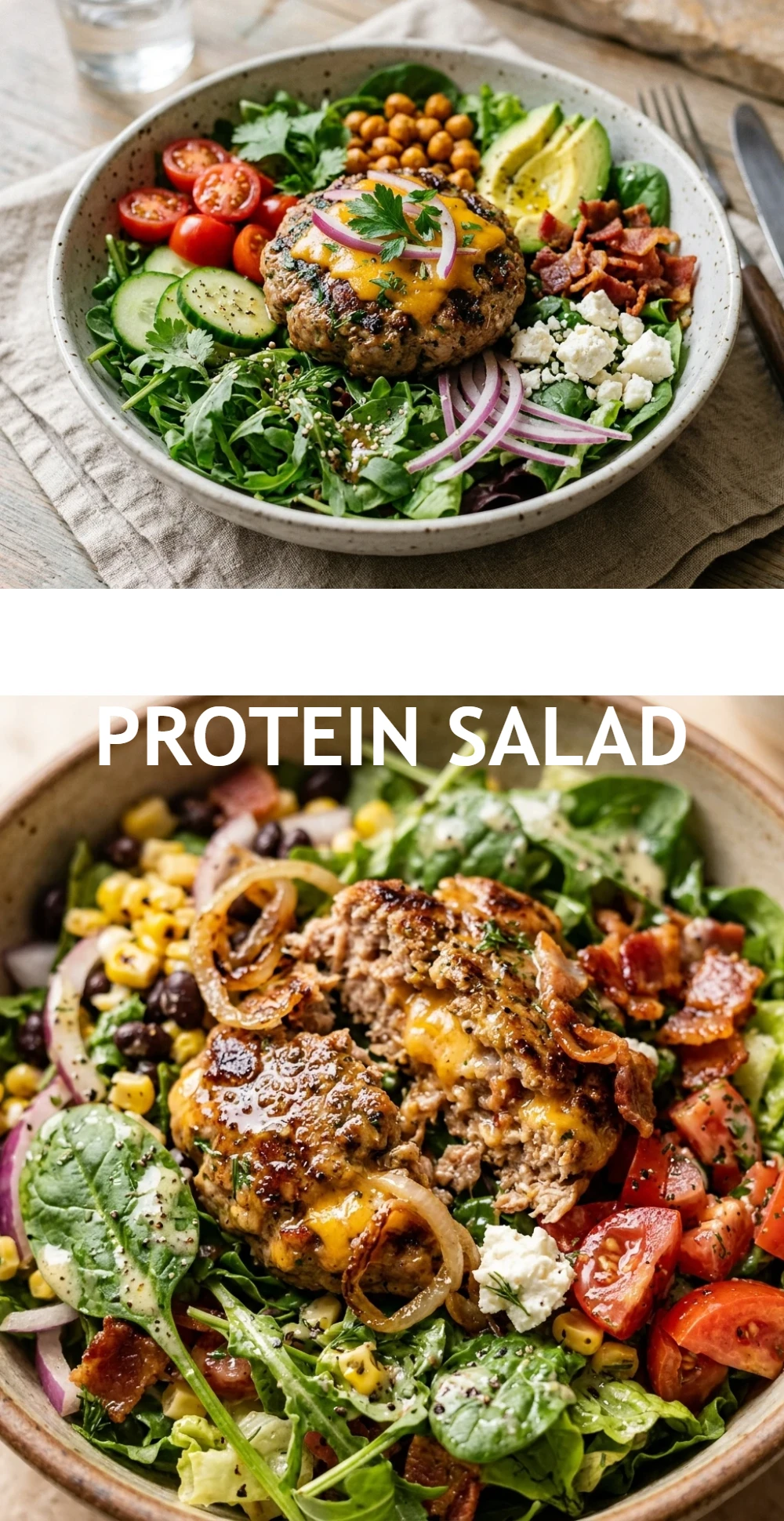 Turkey Burger Protein Salad