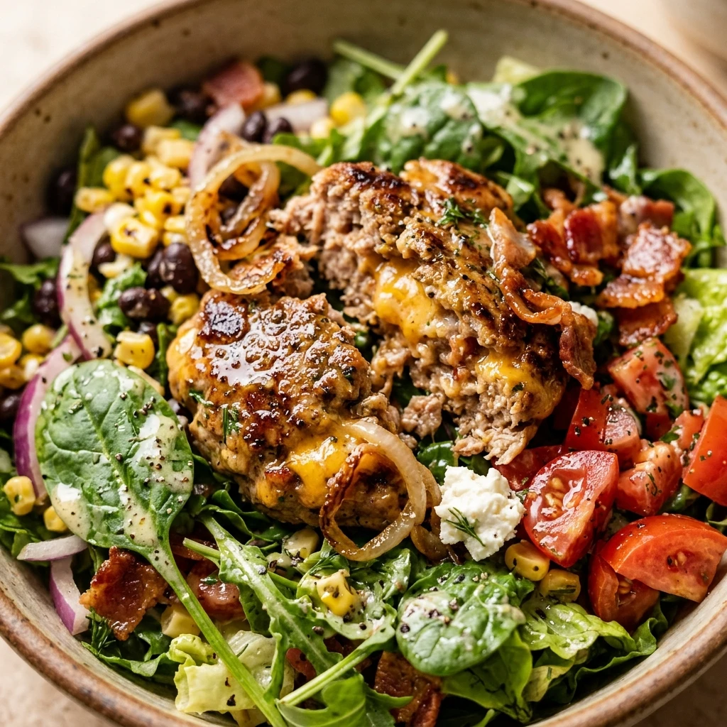 Turkey Burger Protein Salad