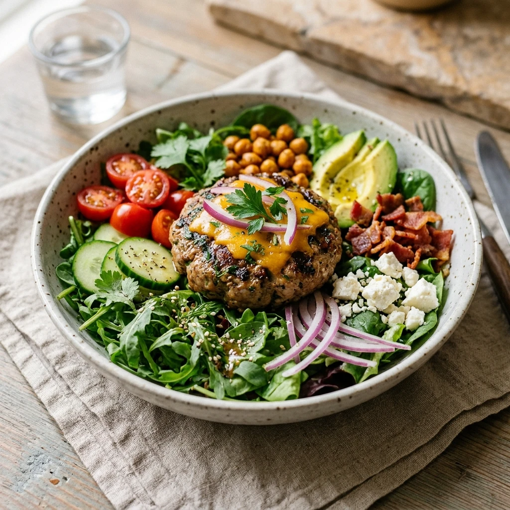 Turkey Burger Protein Salad