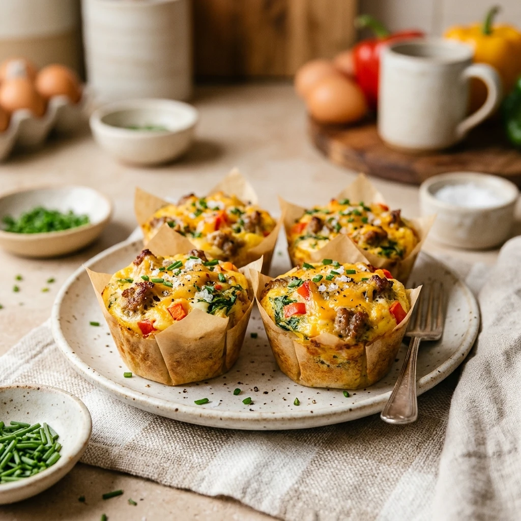 Turkey Sausage Egg Muffins