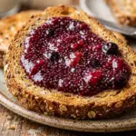 Vanilla Berry Protein Chia Jam Toast