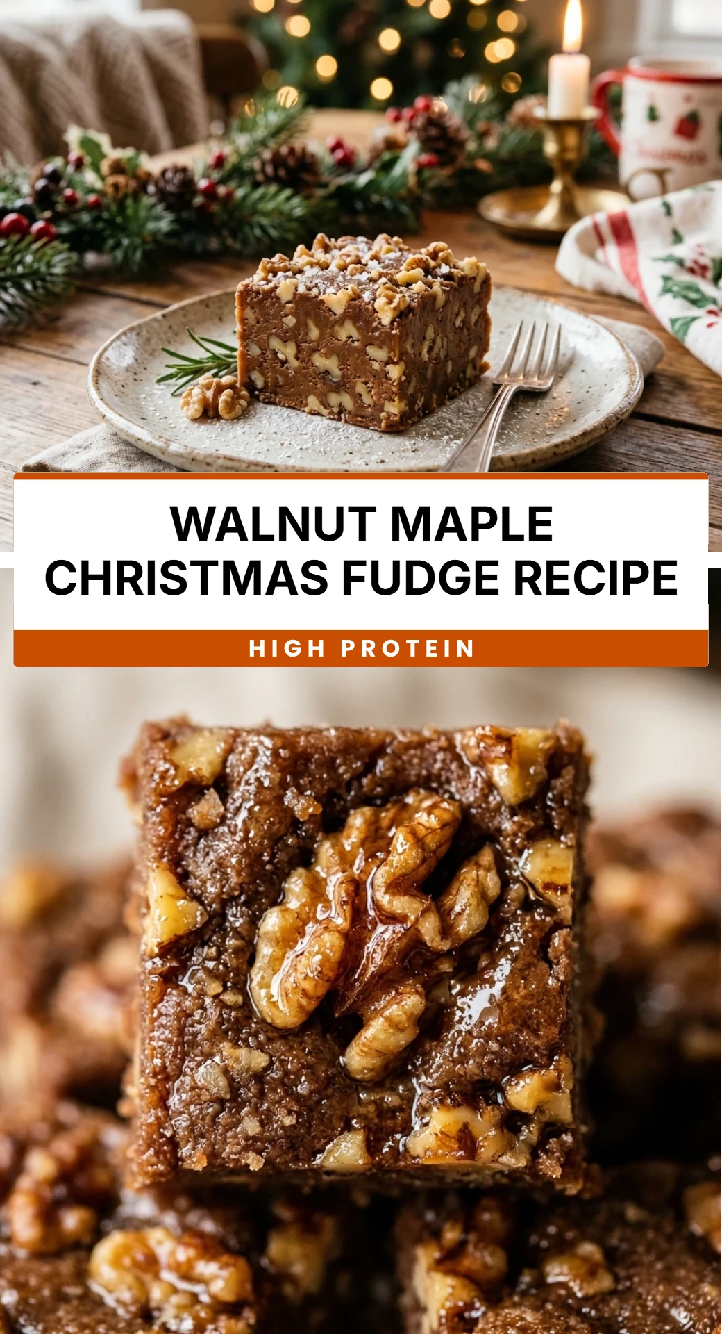 Walnut Maple Christmas Fudge Recipe