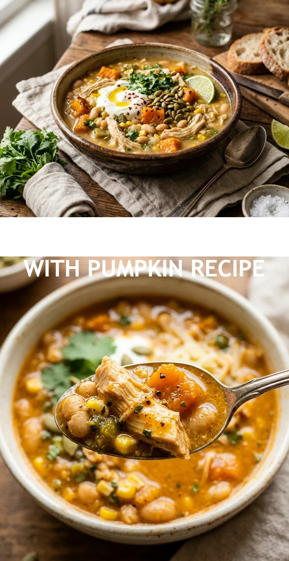 White Chicken Chili With Pumpkin Recipe