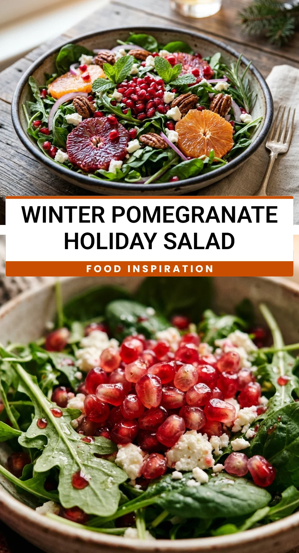 Winter Pomegranate Holiday Salad