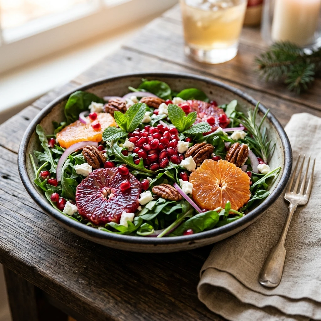Winter Pomegranate Holiday Salad