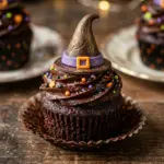 Witch Hat Chocolate Cupcakes Halloween Recipe