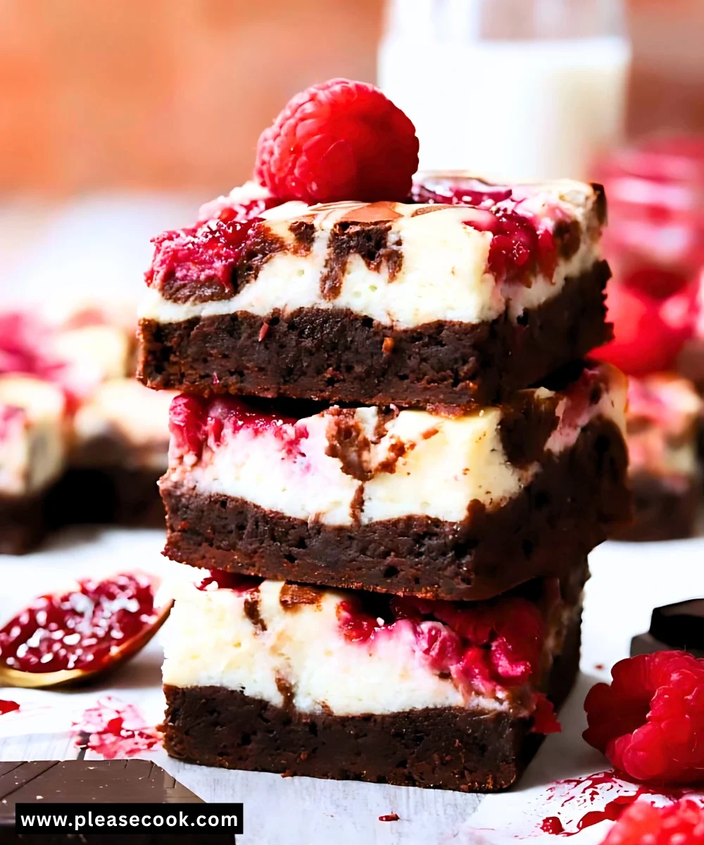 Brownie Bottom Raspberry Cheesecake