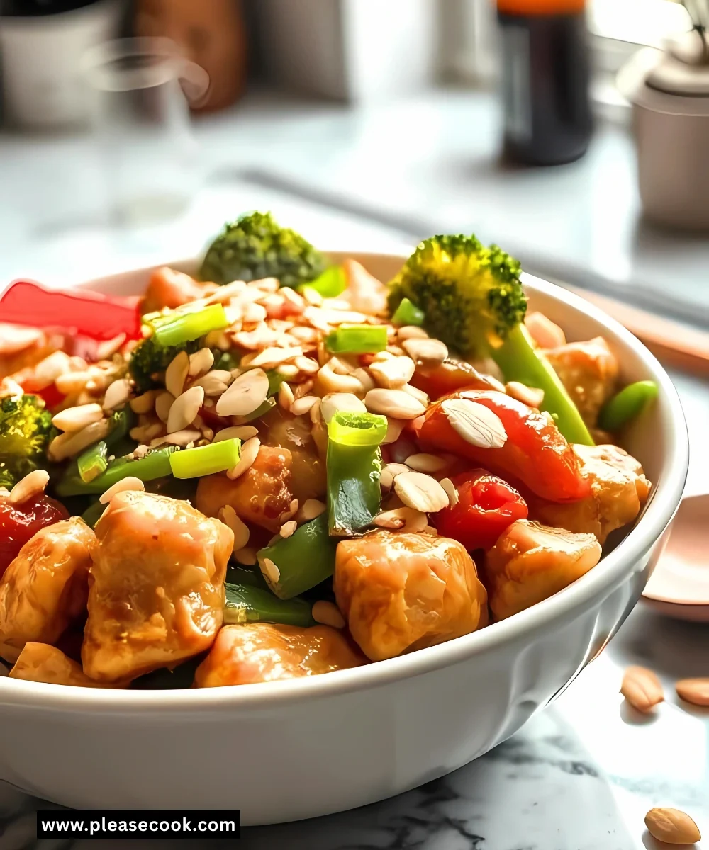 Chopped Almonds and Asian Sauce Recipe