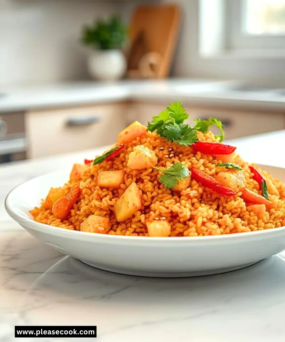 Curry Apple and Deep Fried Rice Recipe