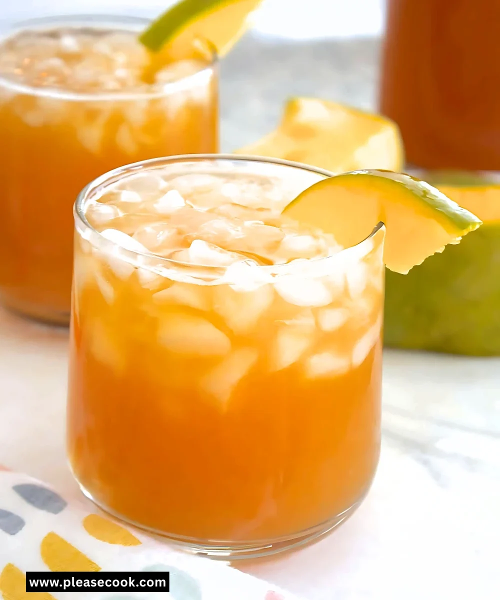Homemade Mango Iced Tea