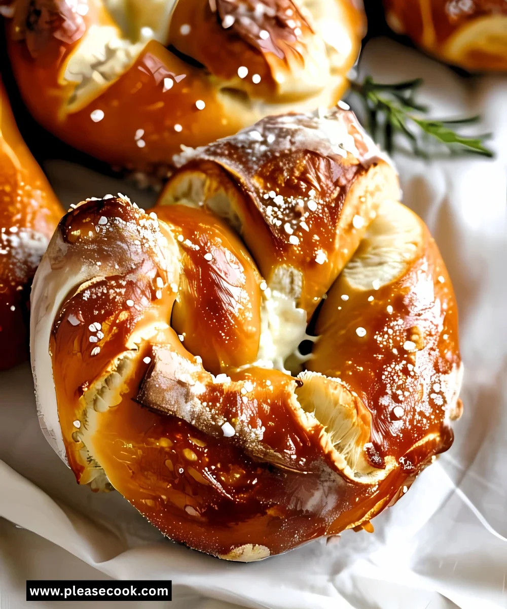 Mozzarella Stuffed Soft Pretzels