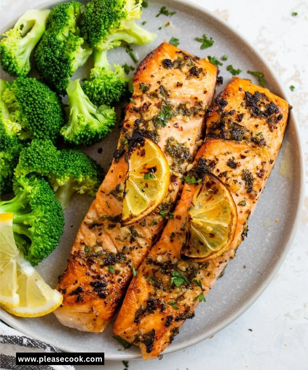 Air Fryer Lemon Garlic Salmon