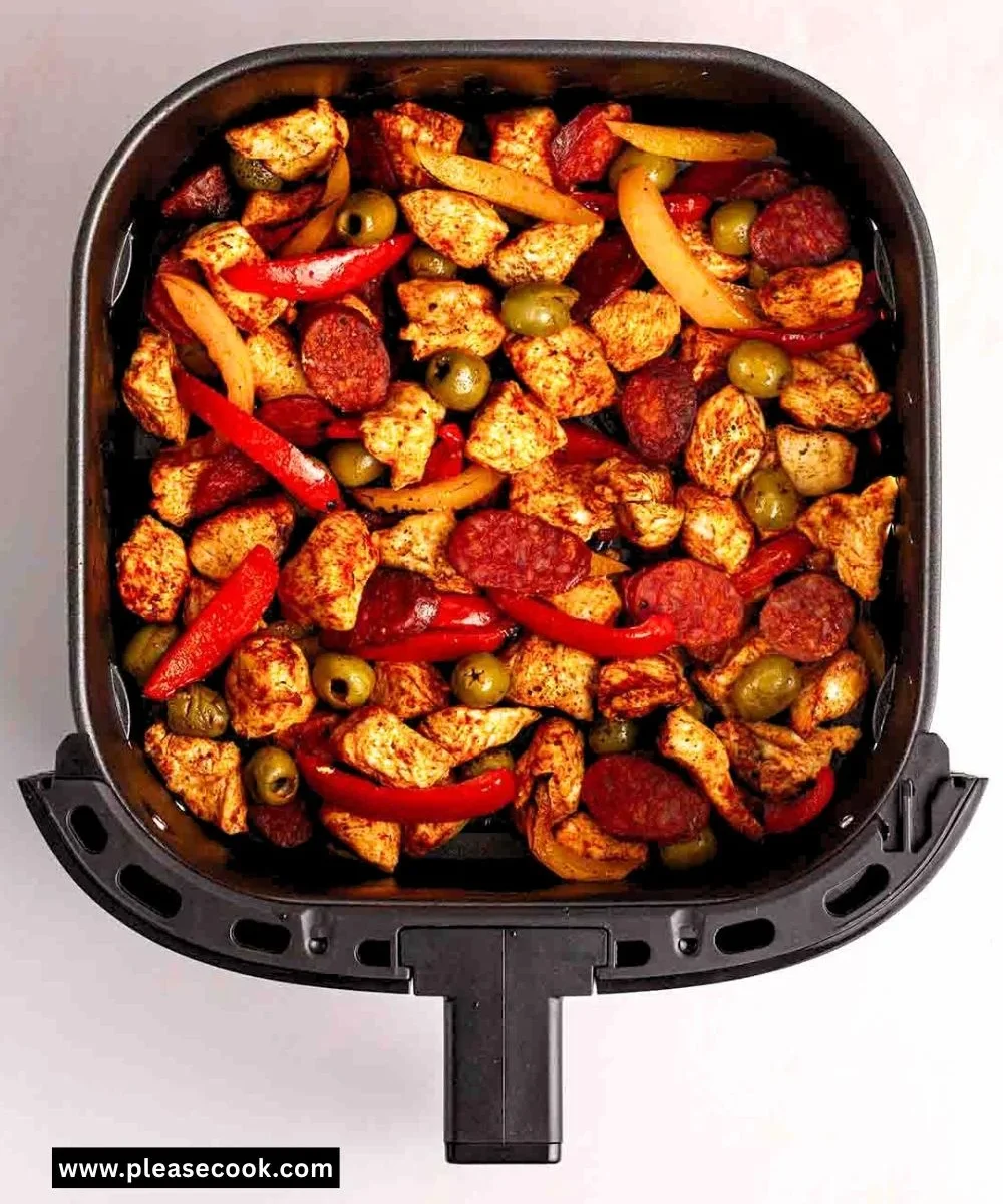 Air Fryer Spanish Chicken Traybake