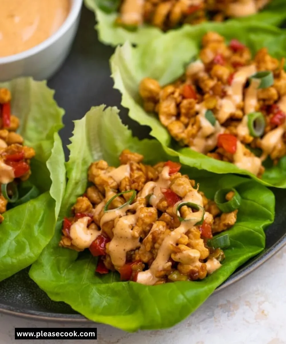 Asian Chicken Lettuce Wraps