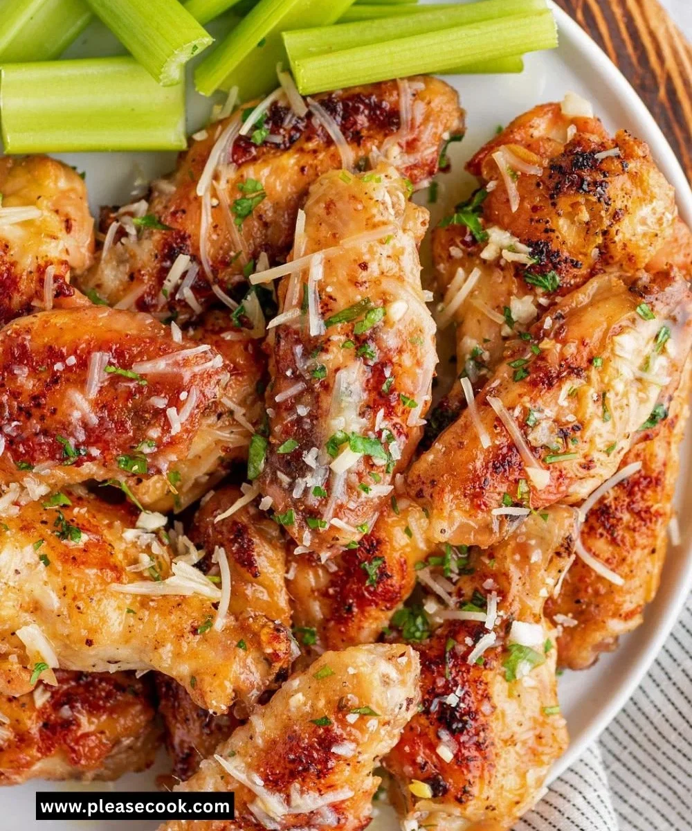 Baked Garlic Parmesan Chicken Wings