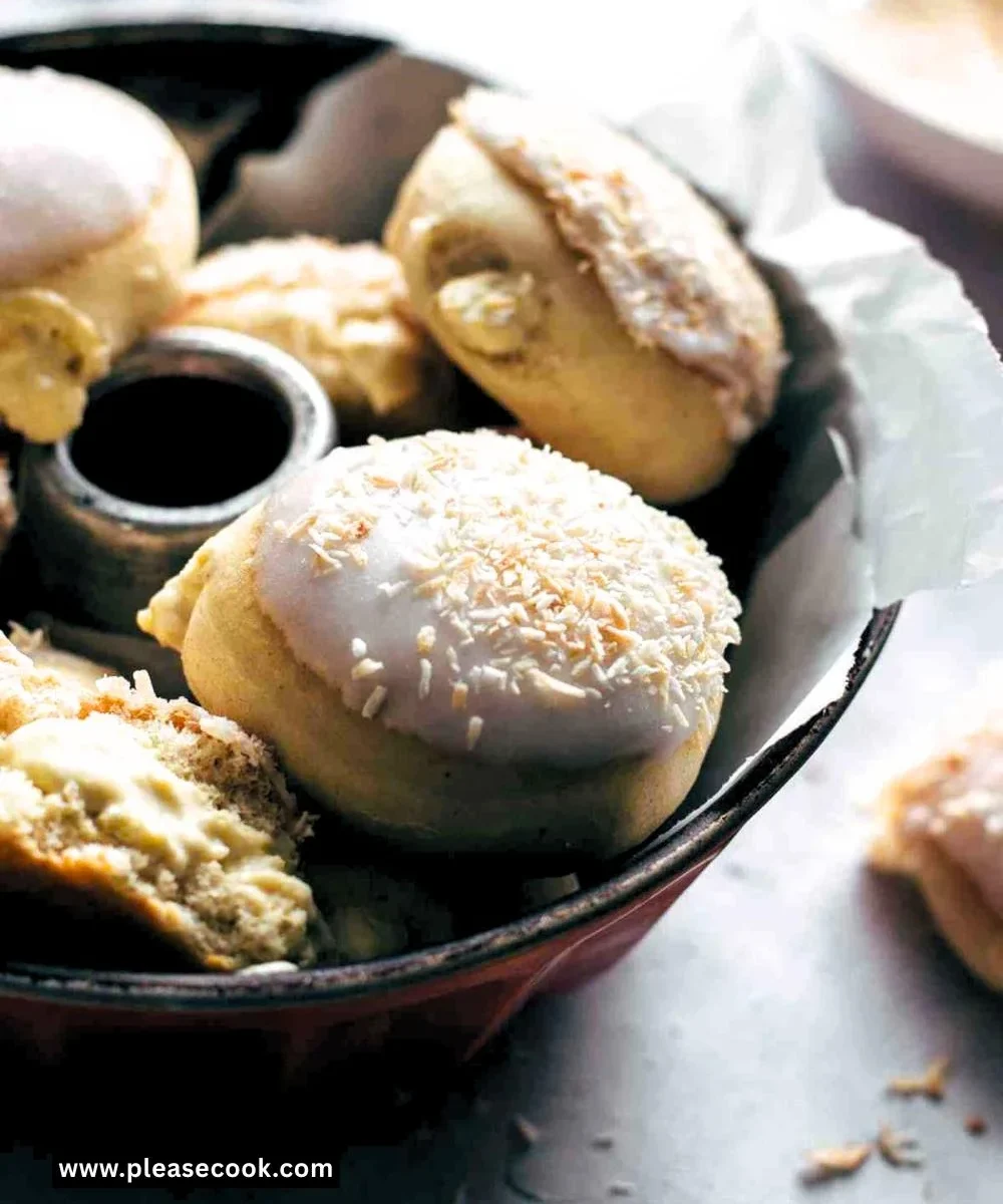 Coconut Cream Filled Donuts
