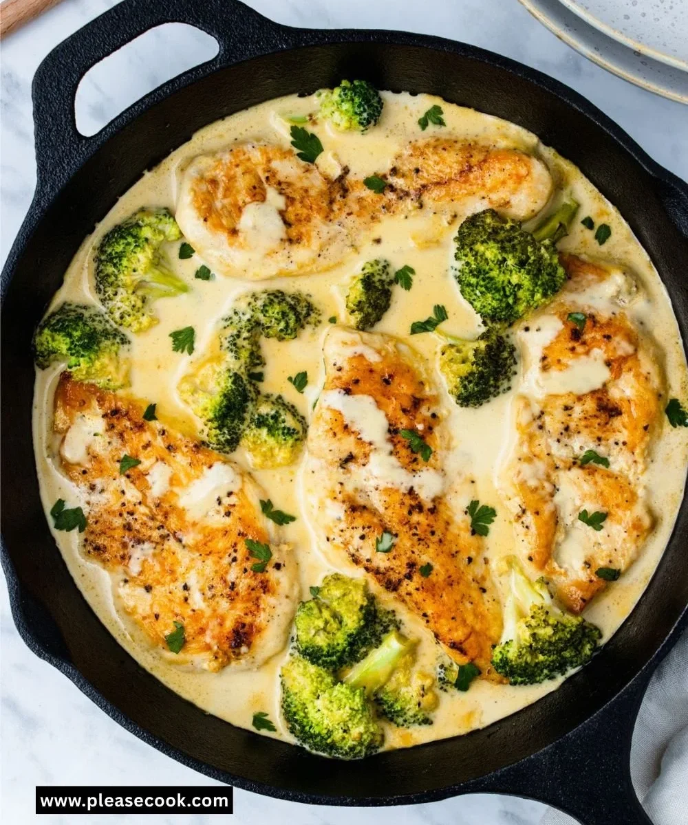 Creamy Honey Mustard Chicken and Broccoli
