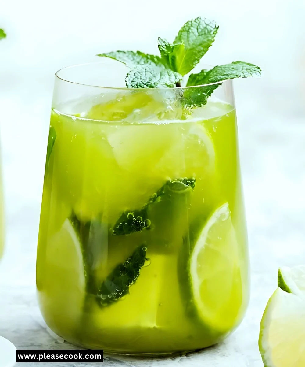 green tea drink recipe